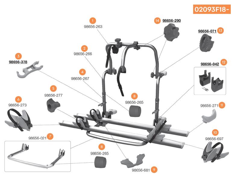 Carry Bike Premium SC alkatrészek 